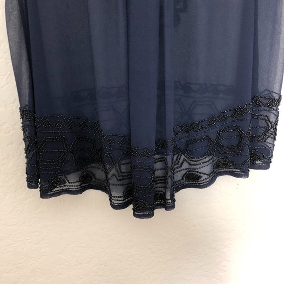 Free People Sheer Beaded Run With It Cropped Top - Picture 6 of 9